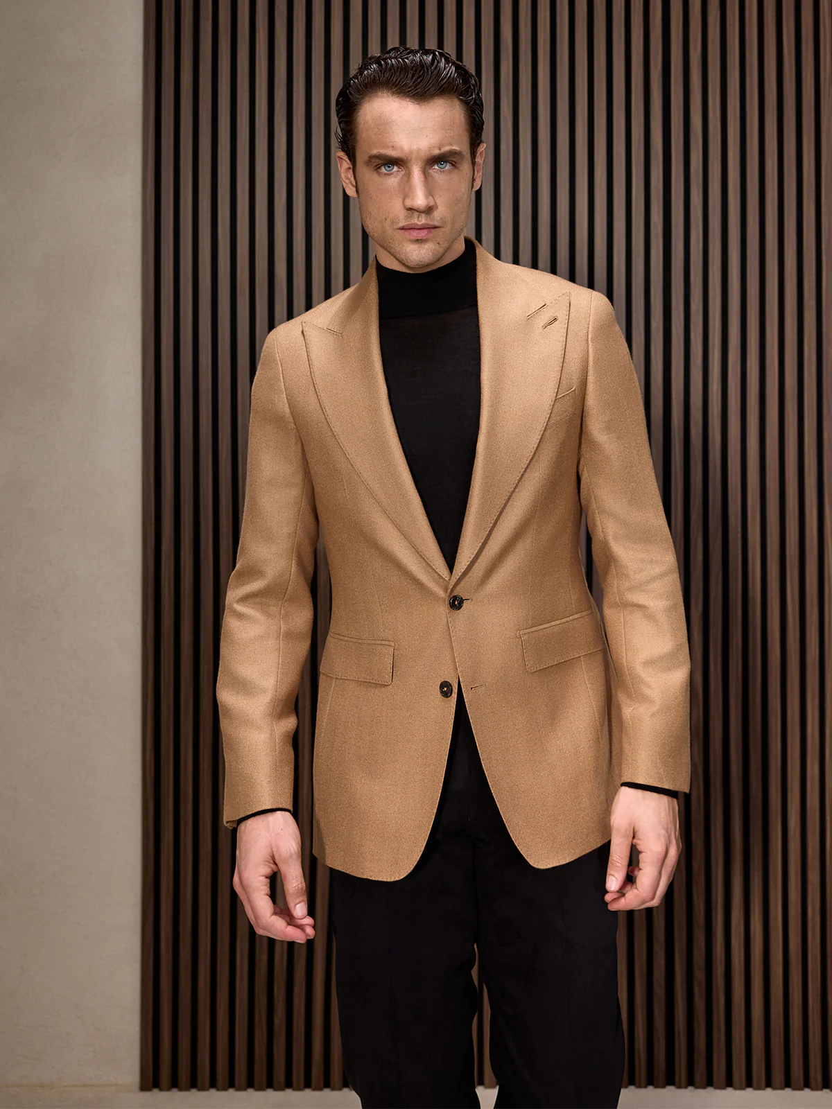 Sacou camel Made to Measure tesatura Fratelli Tallia di Delfino