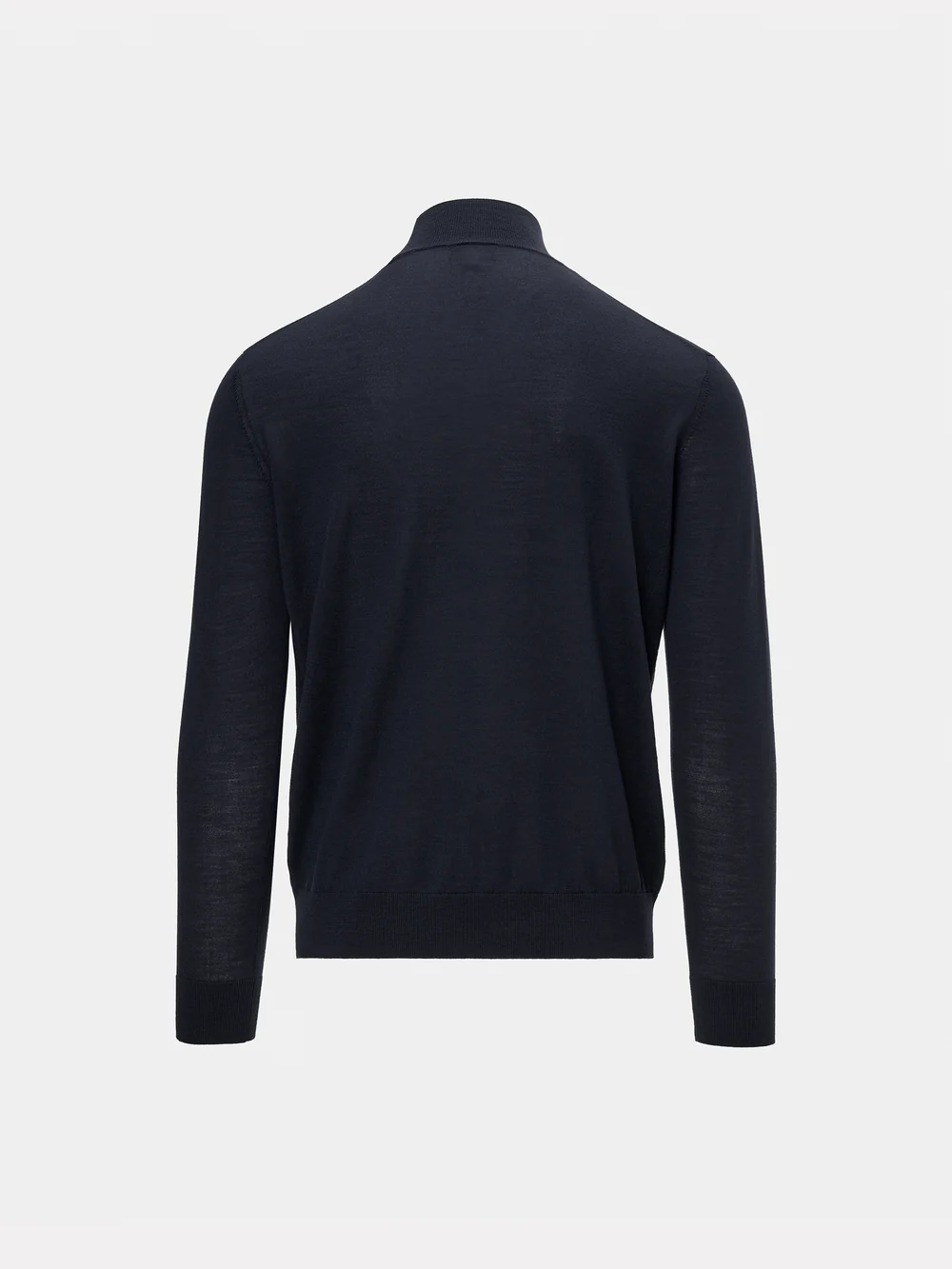 Maleta din lana merino extra fina 16 GG, texturata, navy