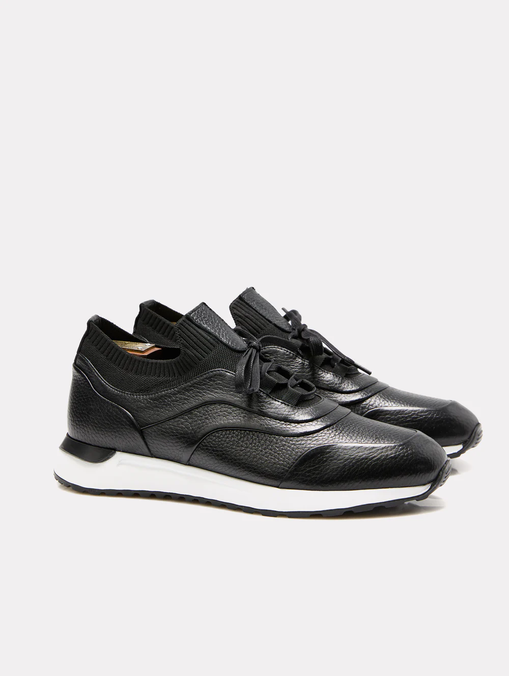 SNEAKERS NEGRU piele