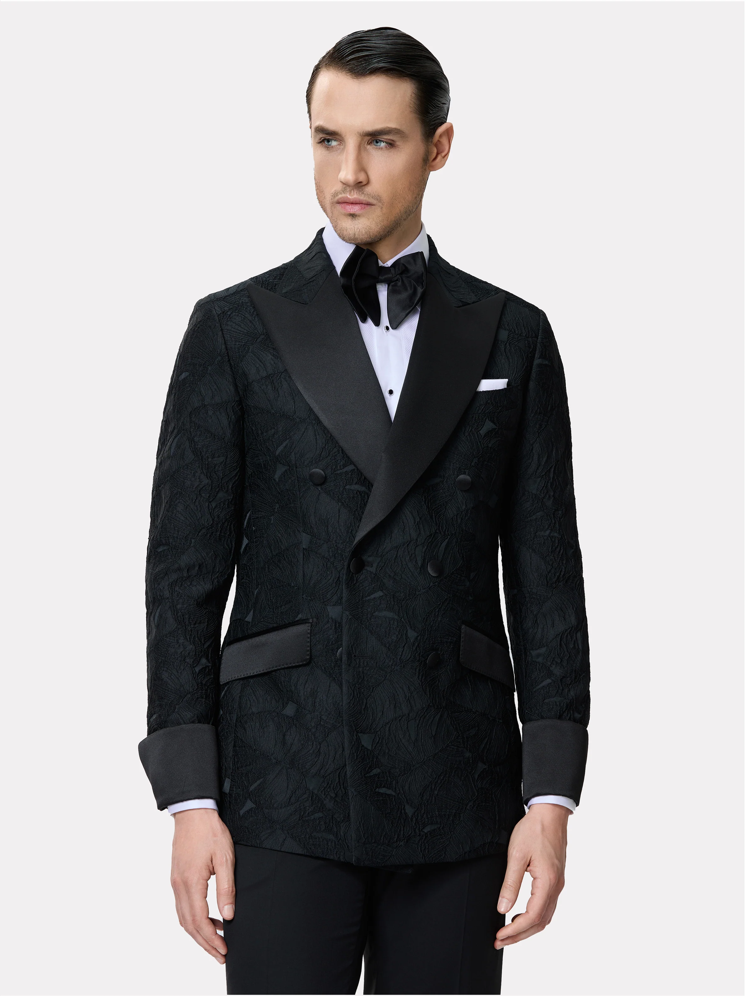 Sacou smoking made to measure la doua randuri de nasturi