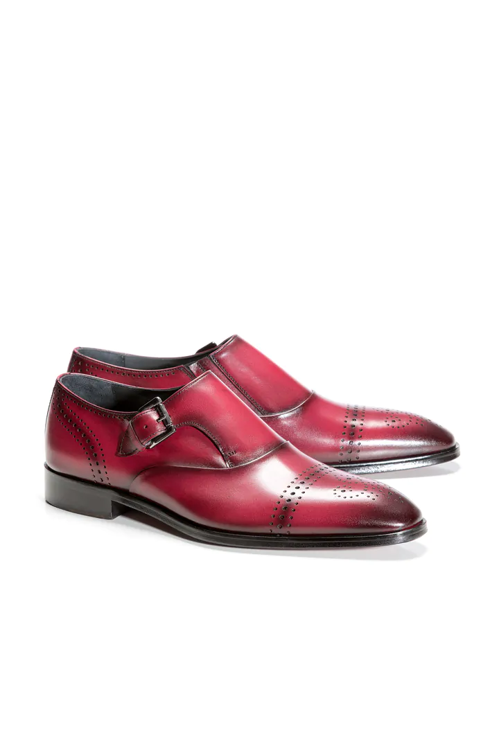 BURGUNDY SINGLE MONKSTRAP