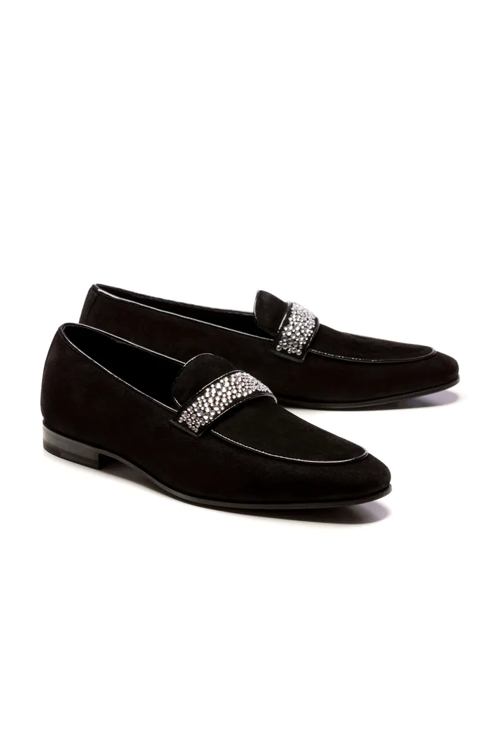 TUXEDO BLACK PENNY LOAFERS