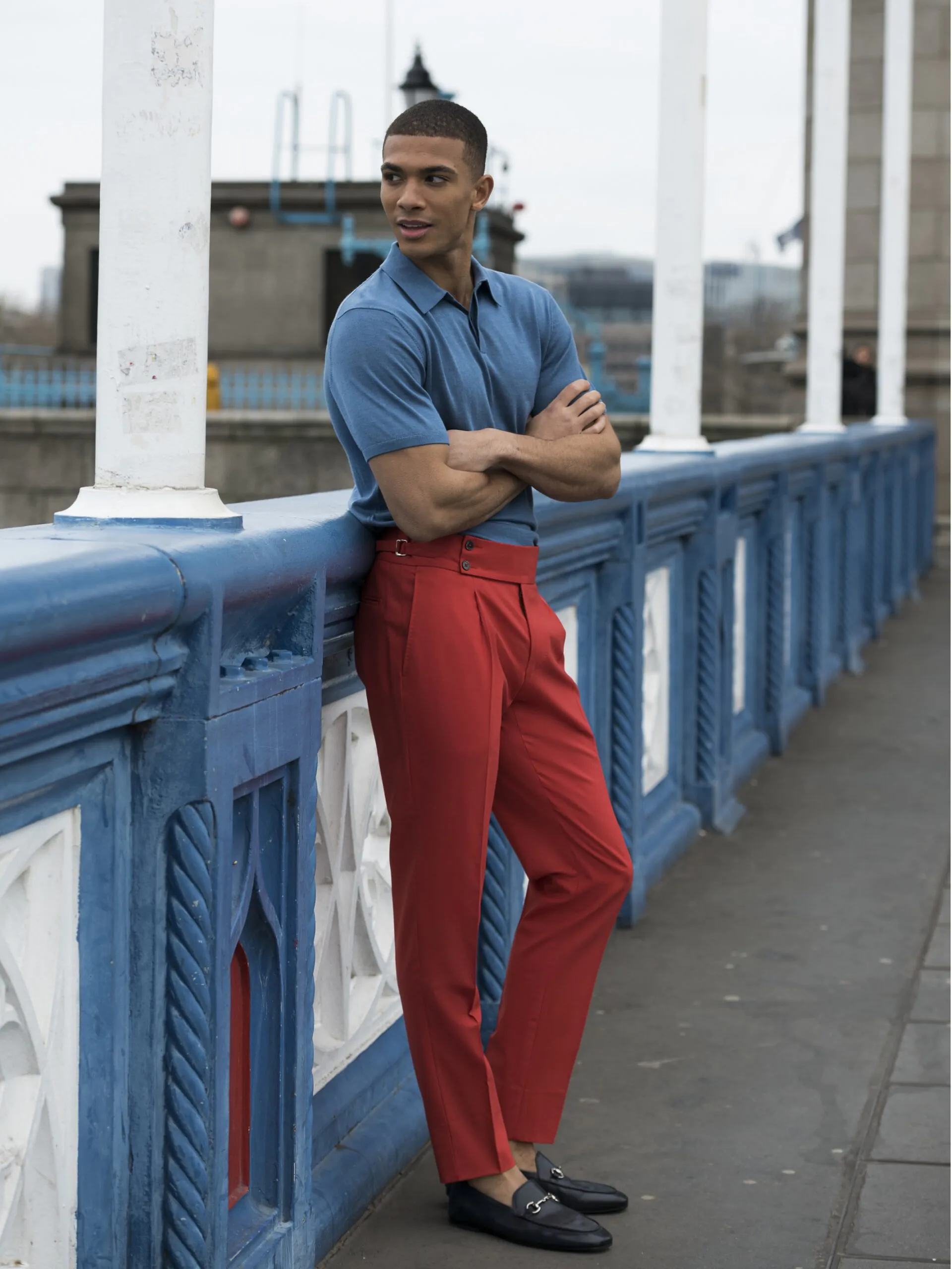 PANTALONI CORAI CU TALIE AJUSTABILA