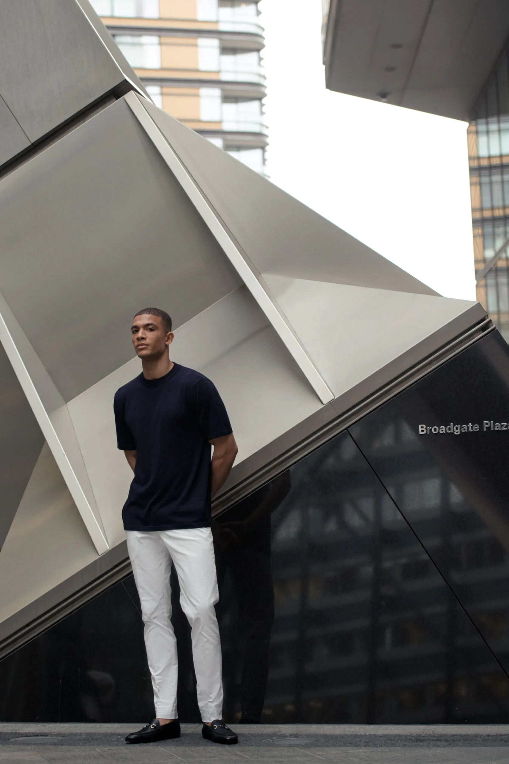 TRICOU NAVY DIN MATASE NATURALA SI LANA MERINO - imagine 4