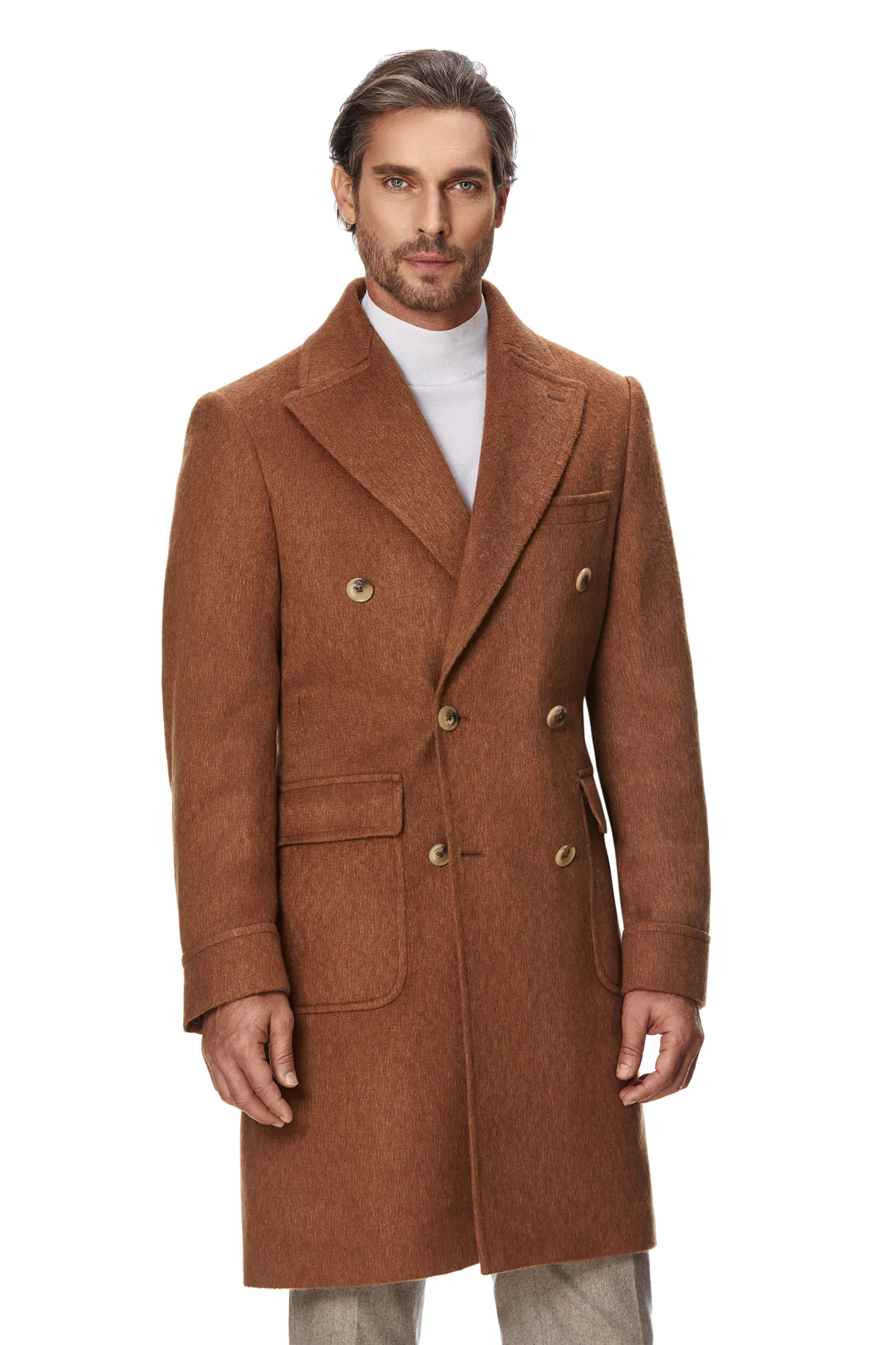 PALTON CAMEL DIN PAR DE CAMILA - imagine 5