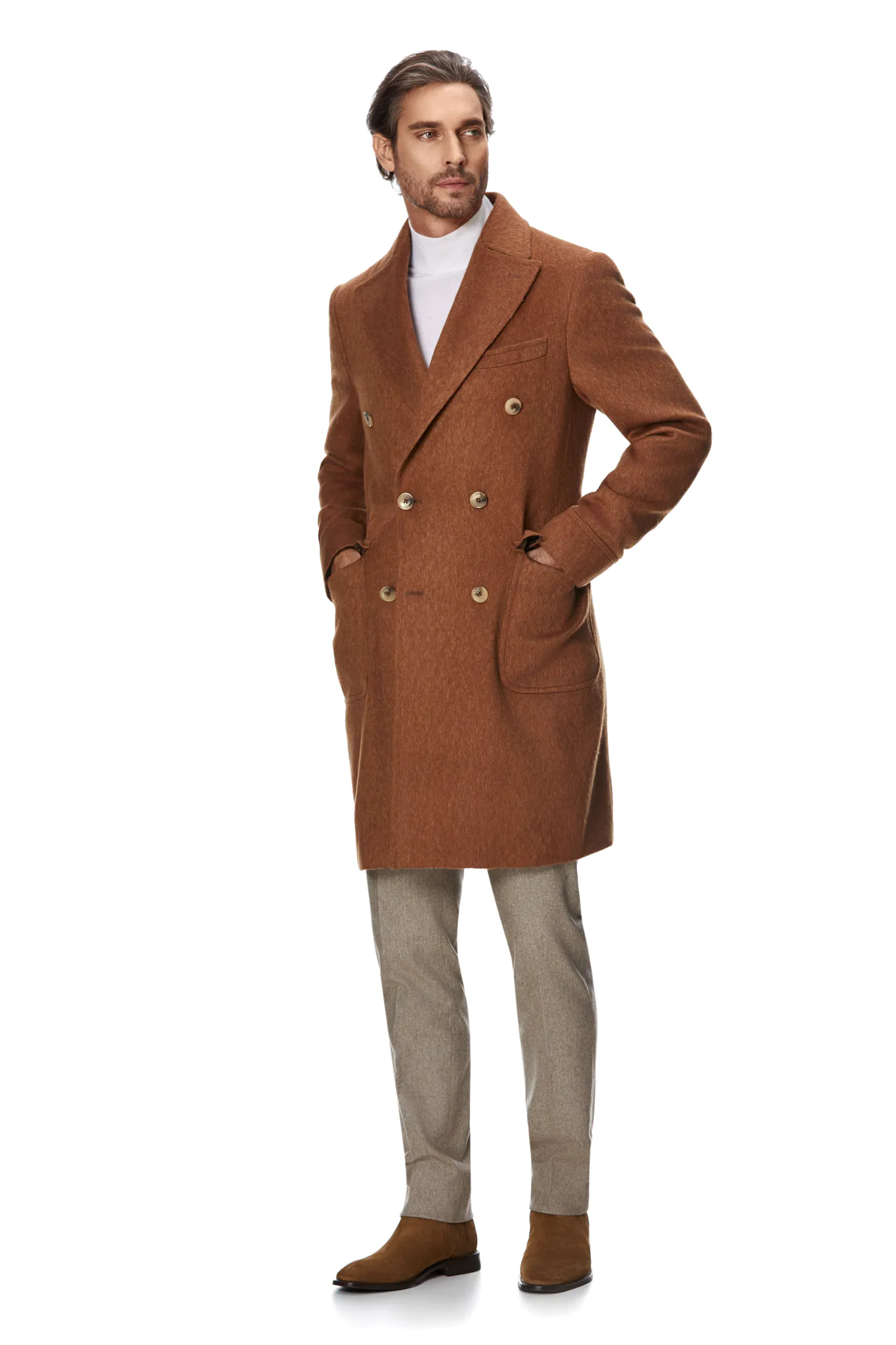 PALTON CAMEL DIN PAR DE CAMILA - imagine 6