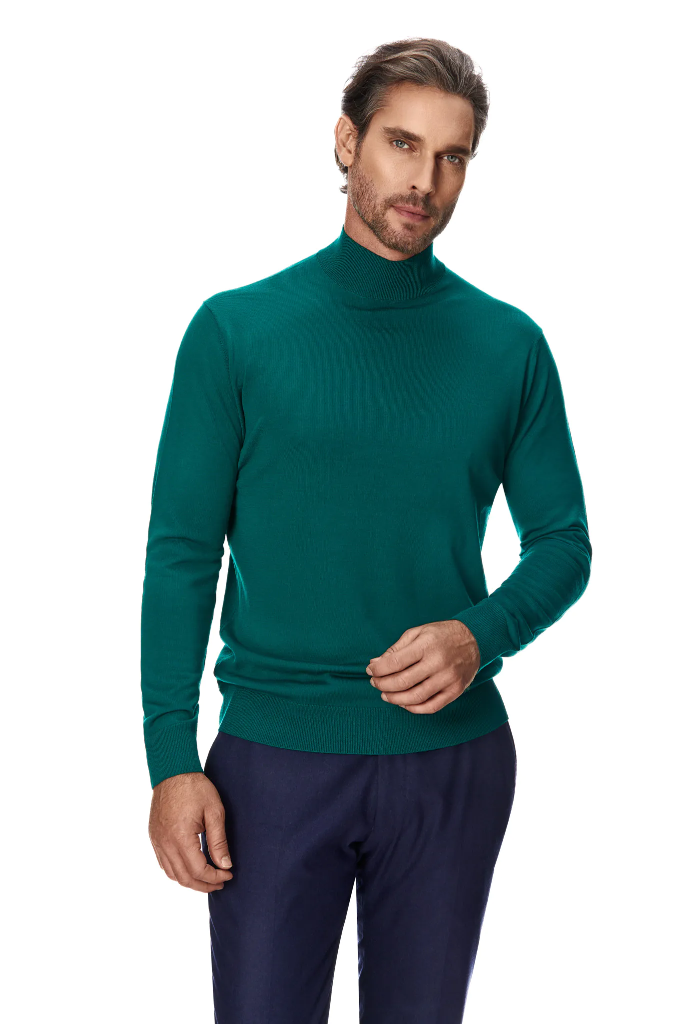 MALETA VERDE DIN LANA MERINO EXTRA FINA 16 GG