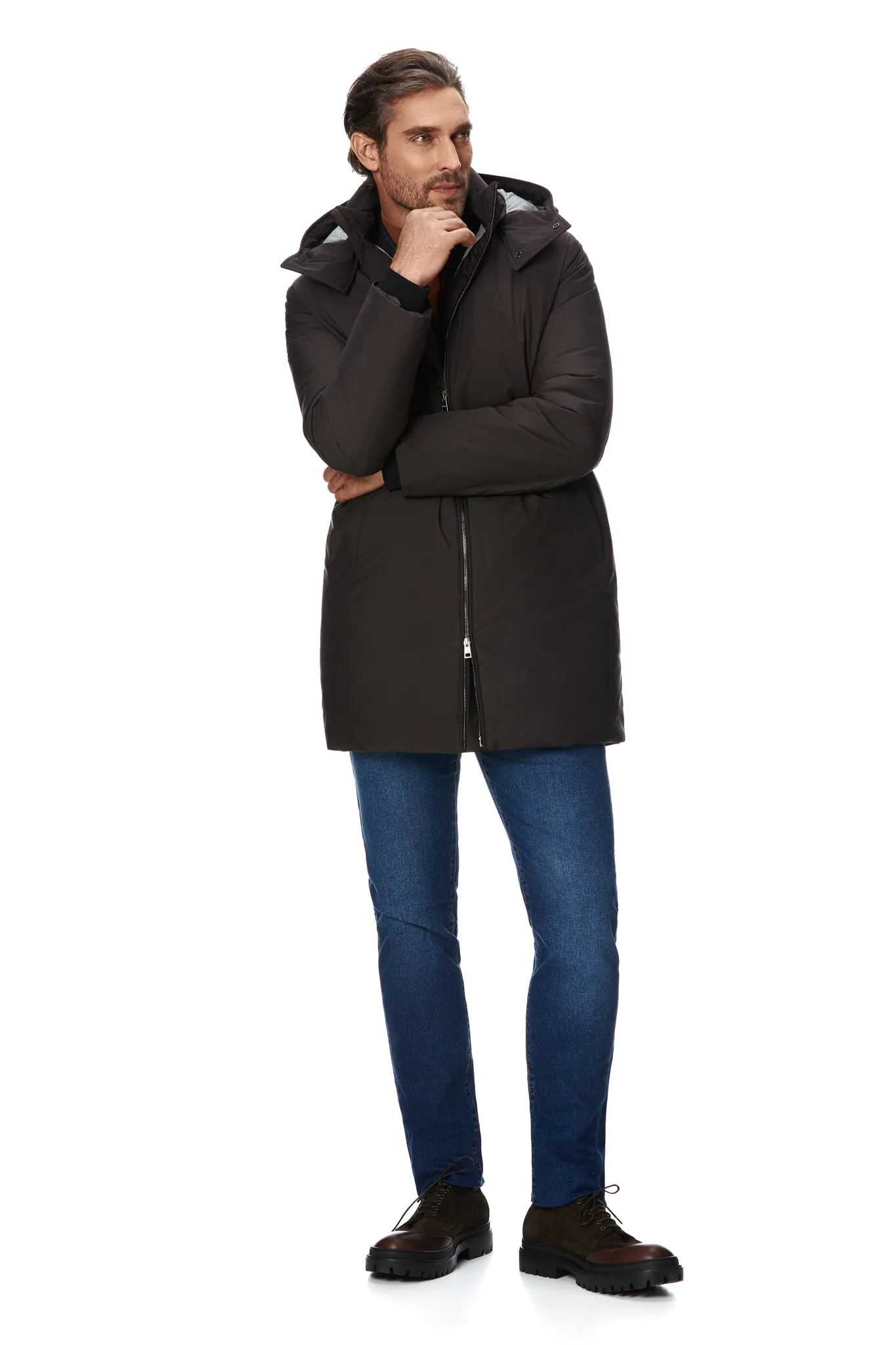 PARKA GRI DIN PUF - imagine 3