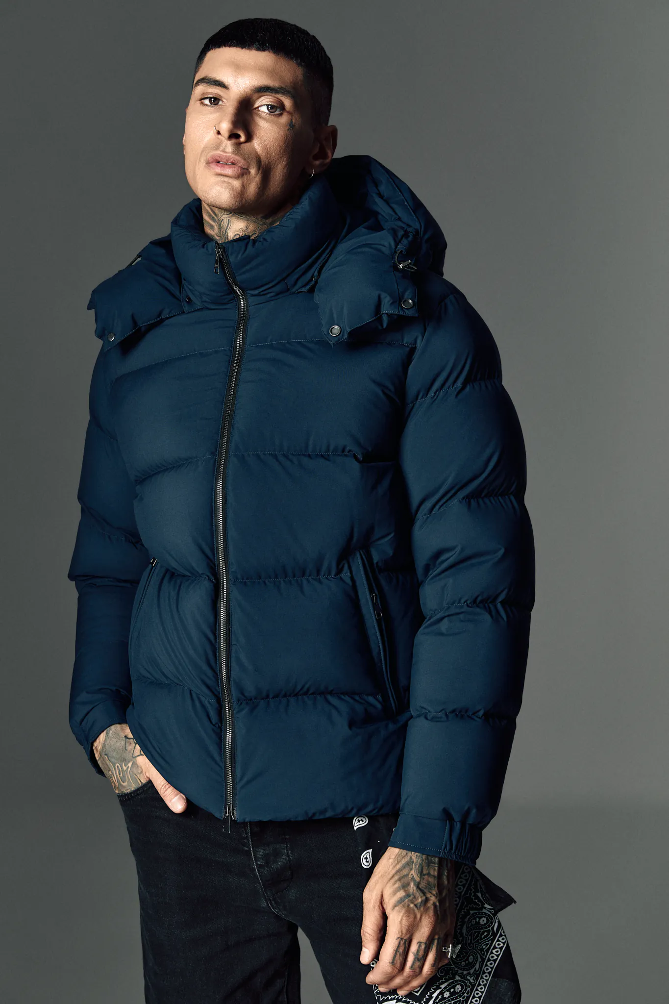 GEACA SCURTA NAVY DIN PUF - imagine 6