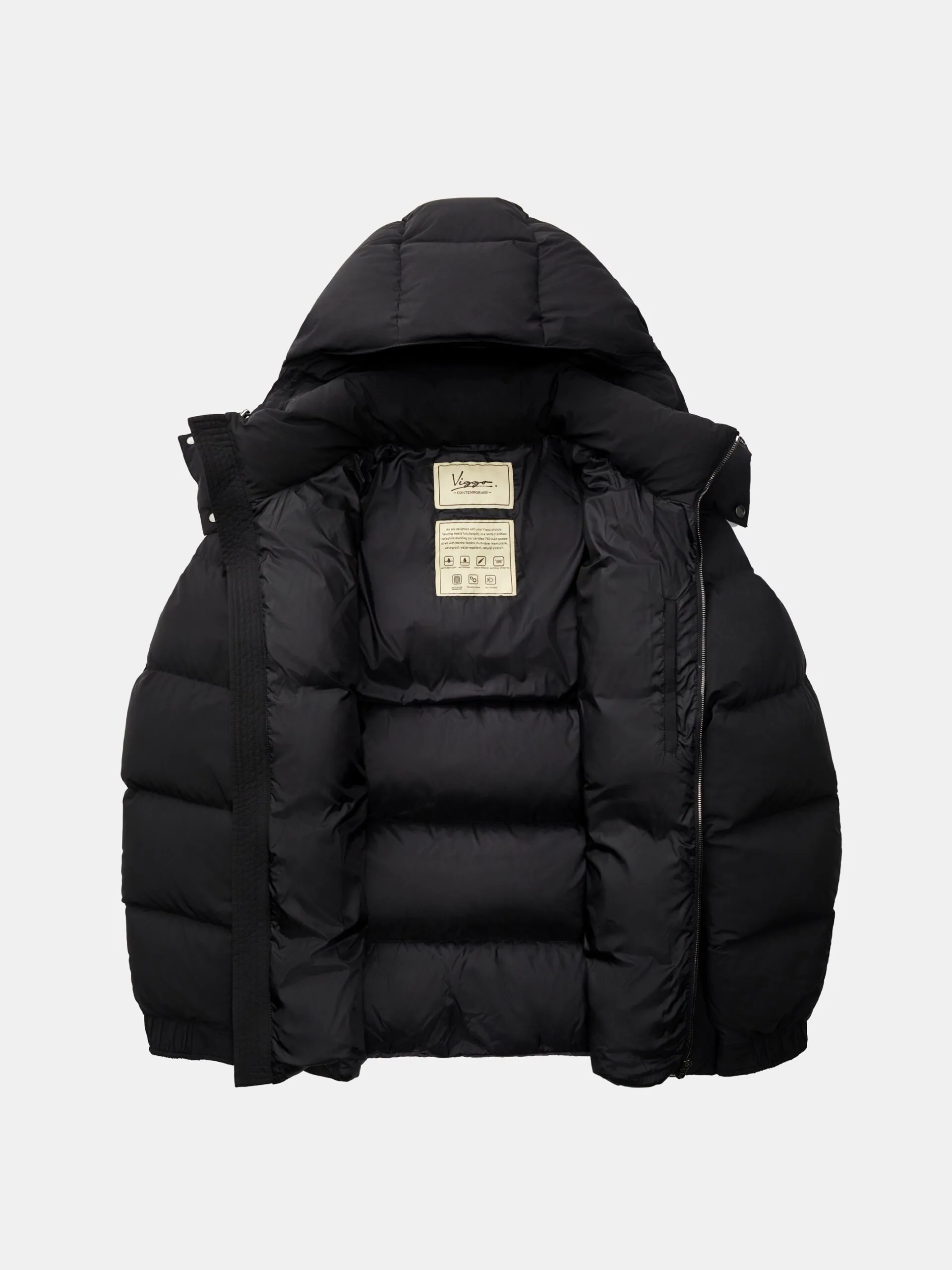 GEACA SCURTA NEAGRA DIN PUF - imagine 3