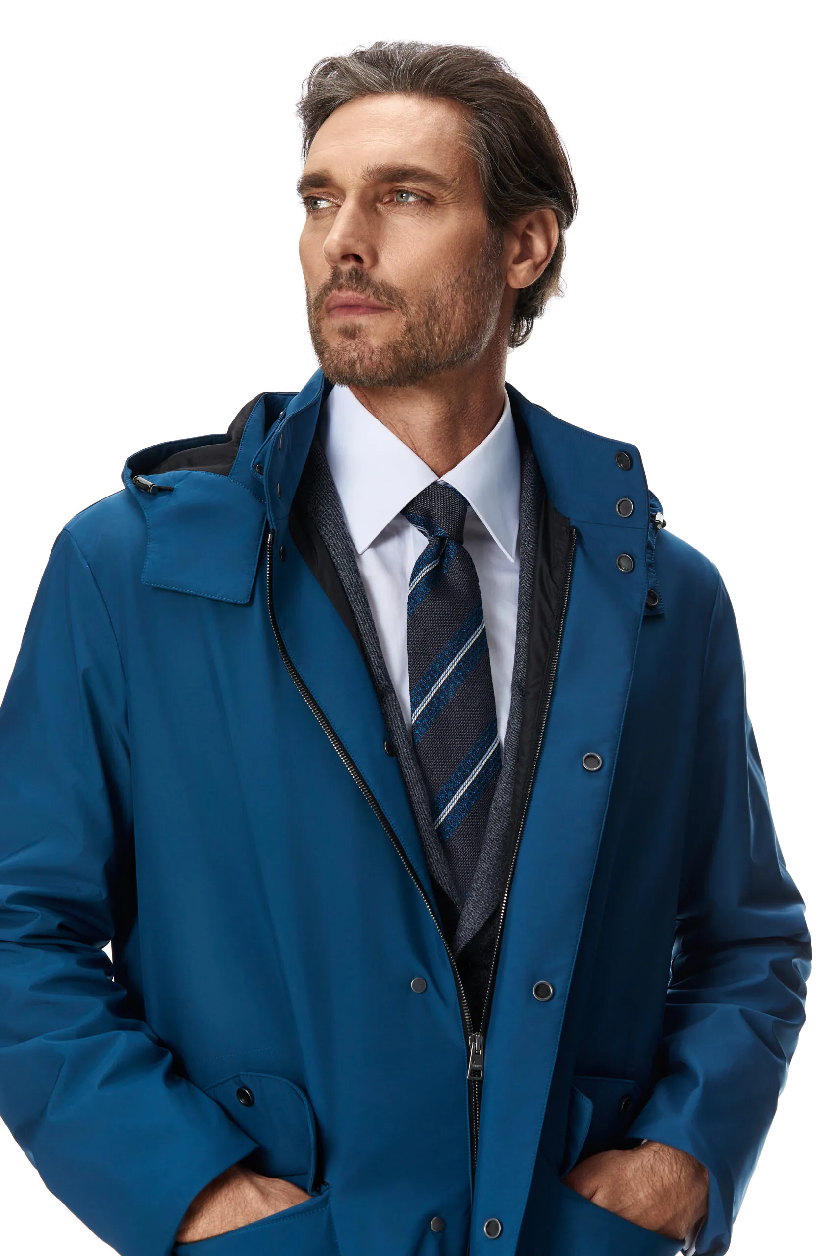 TRENCH TEHNO TURQUOISE