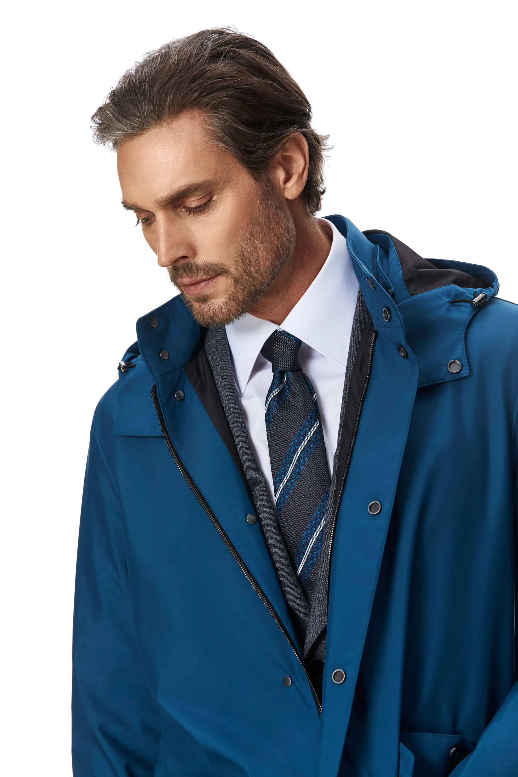 TRENCH TEHNO TURQUOISE - imagine 3