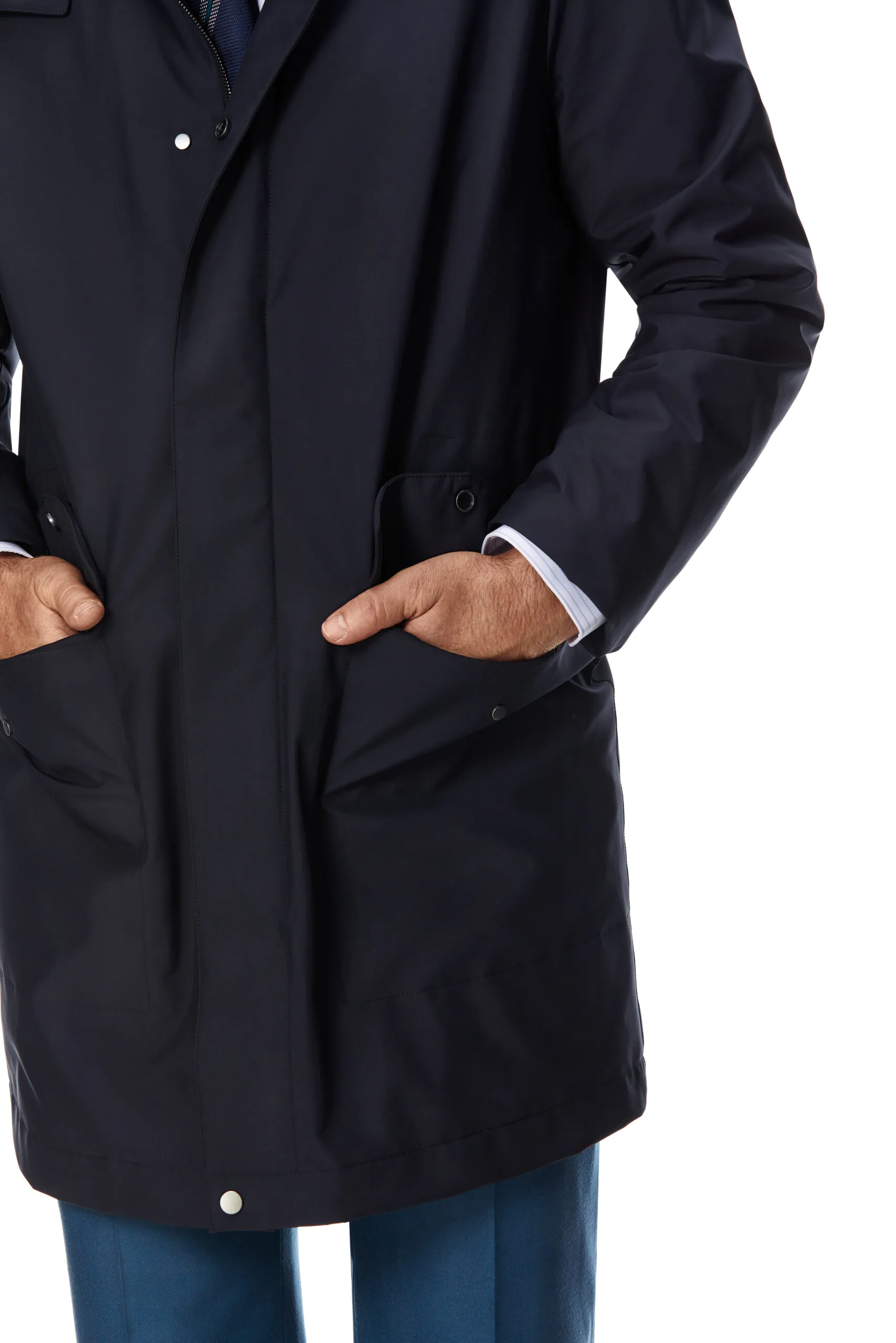 TRENCH TEHNO NAVY - imagine 3