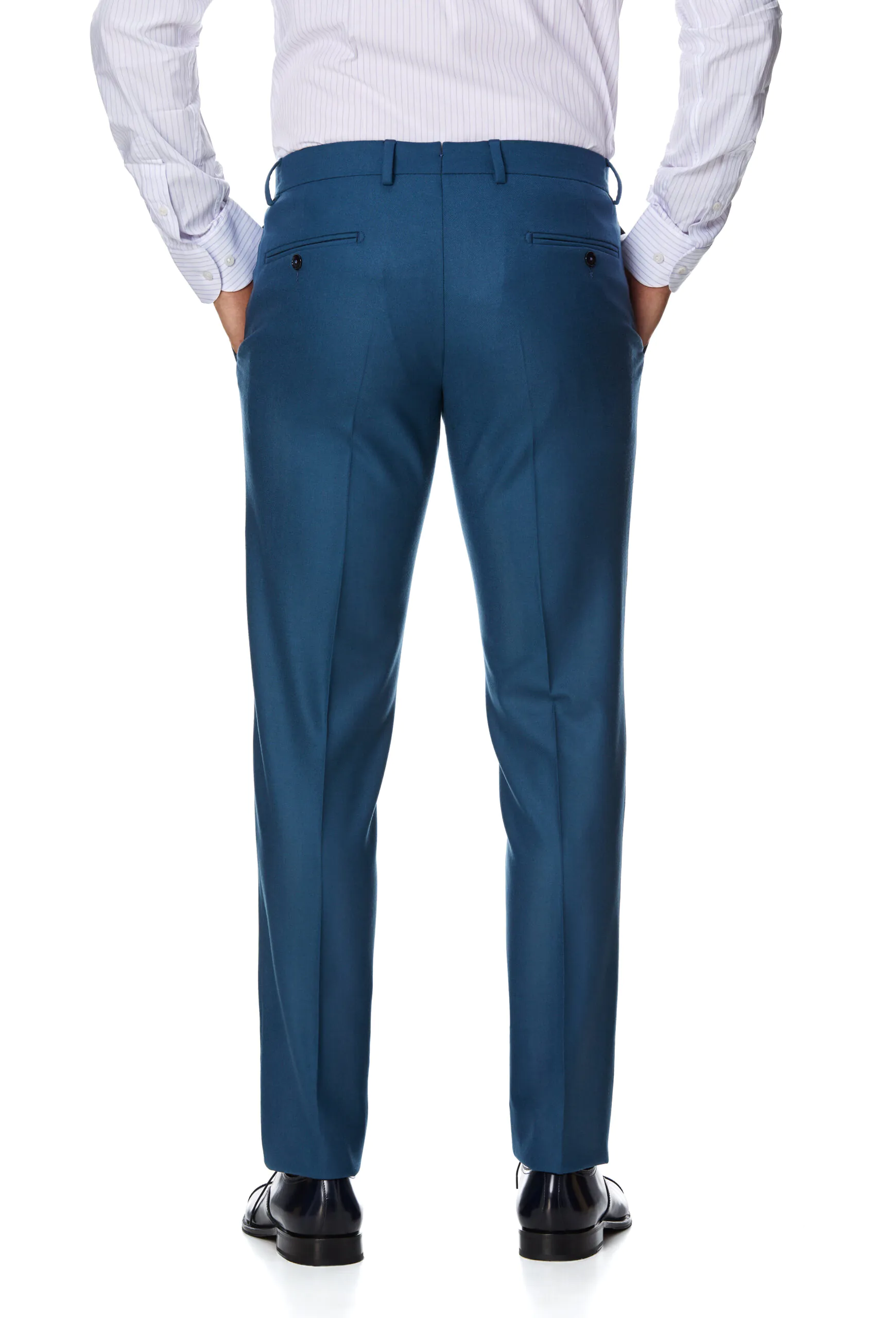 COSTUM DOUA PIESE TURQUOISE DIN FLANEL - imagine 6