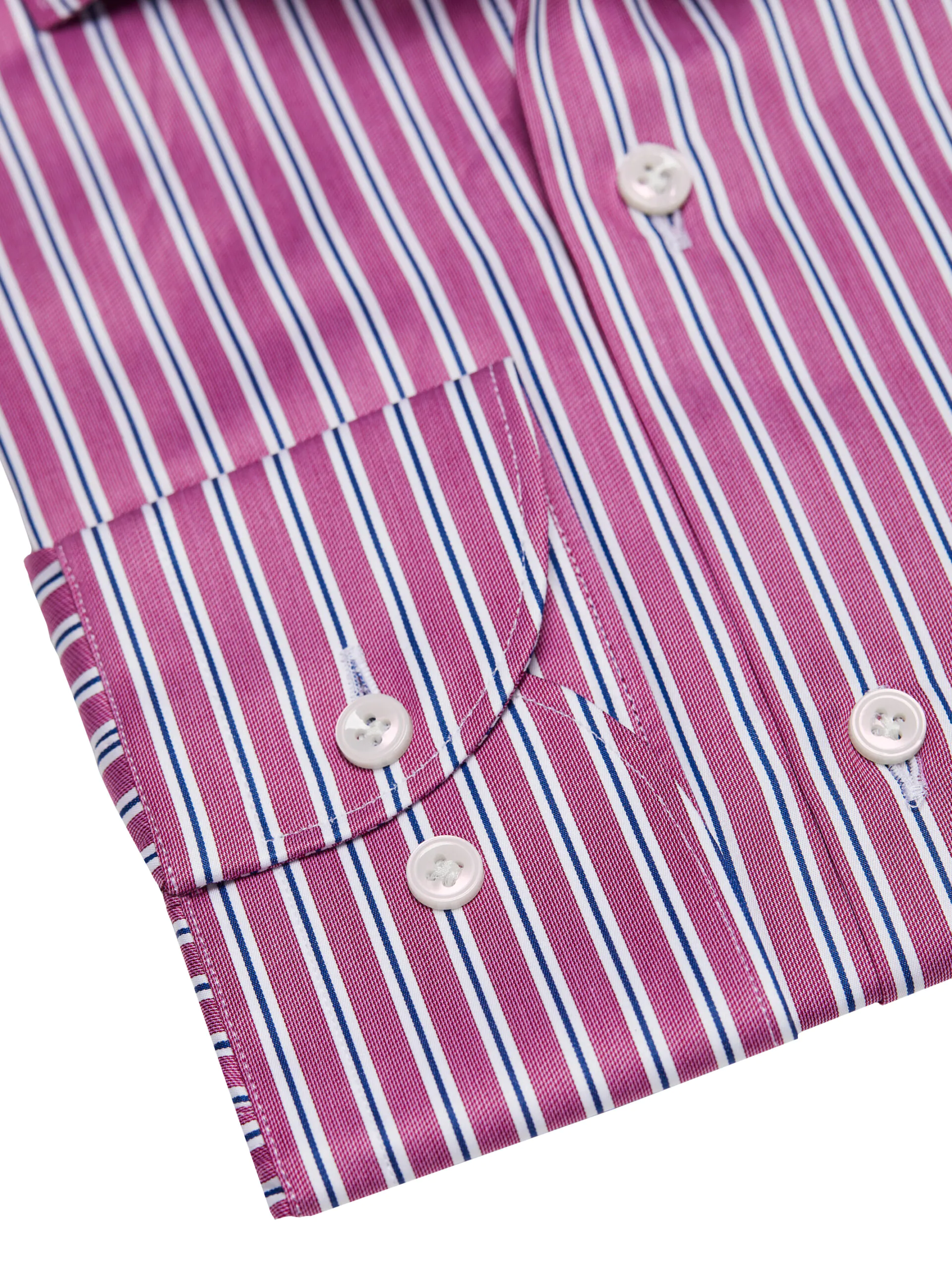 CAMASA ROZ CU DUNGI ALBE SI BLEUMARIN - imagine 3