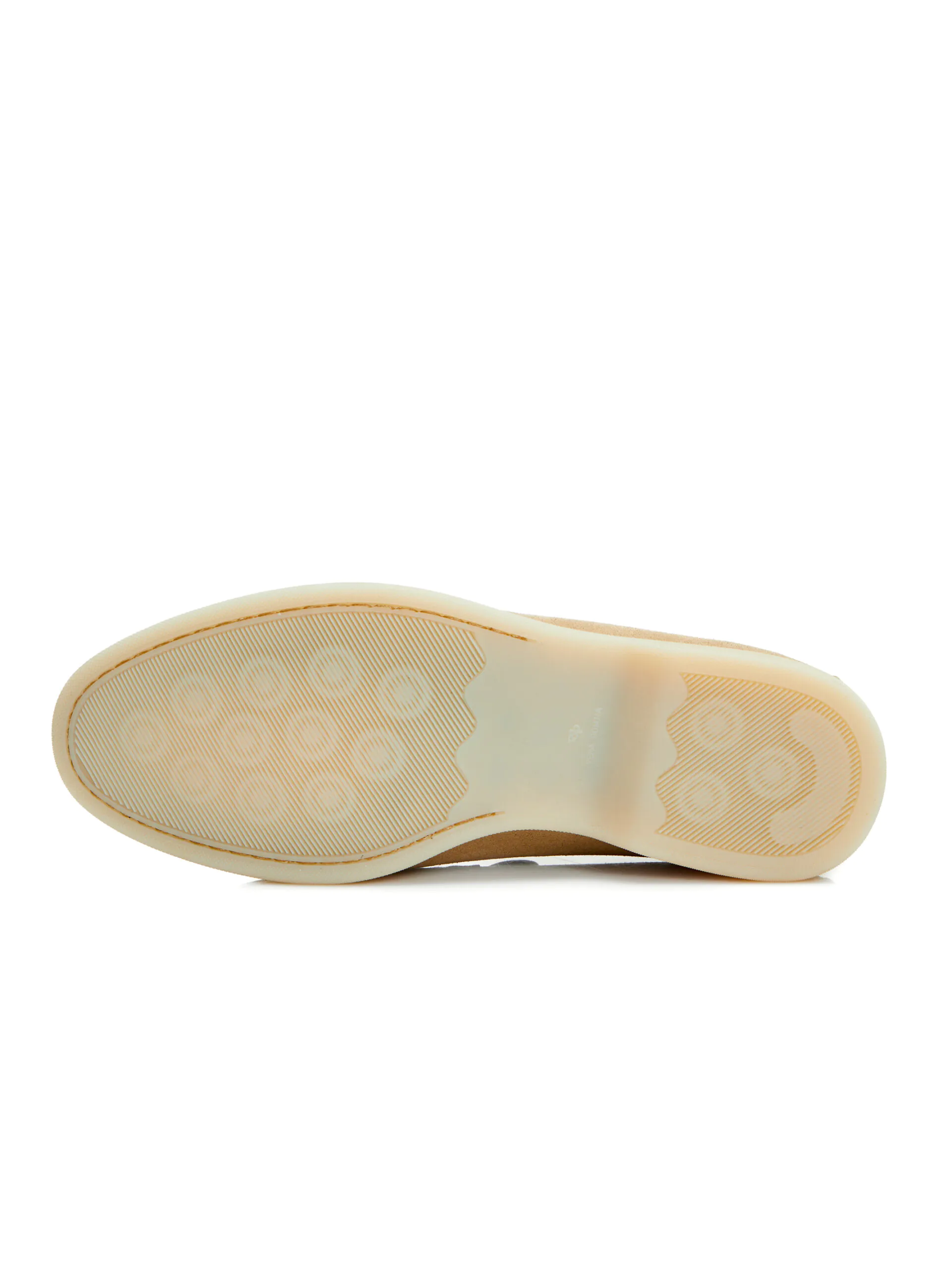 MOCASINI BEIGE DIN PIELE INTOARSA