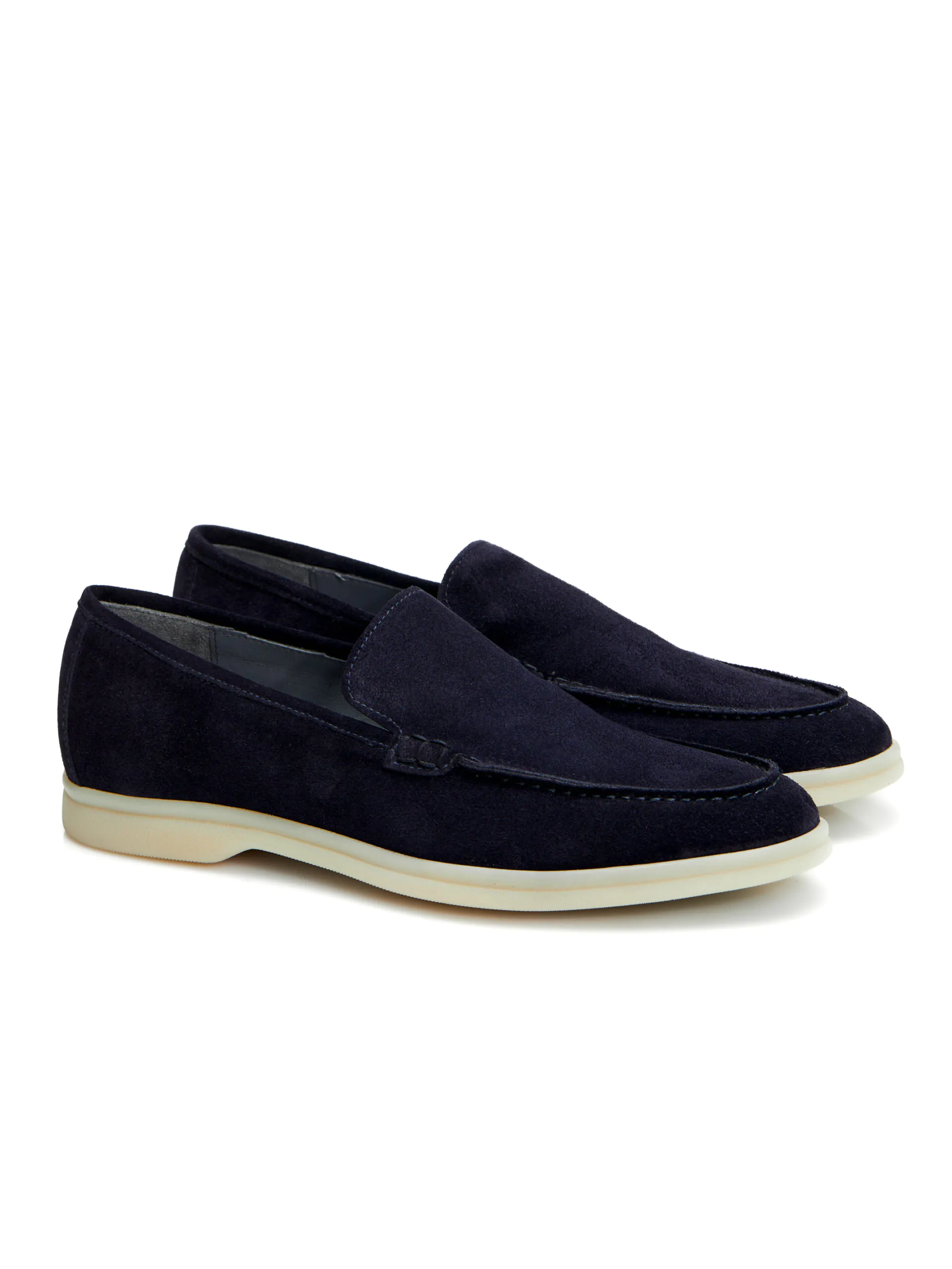 MOCASINI NAVY DIN PIELE INTOARSA - imagine 5