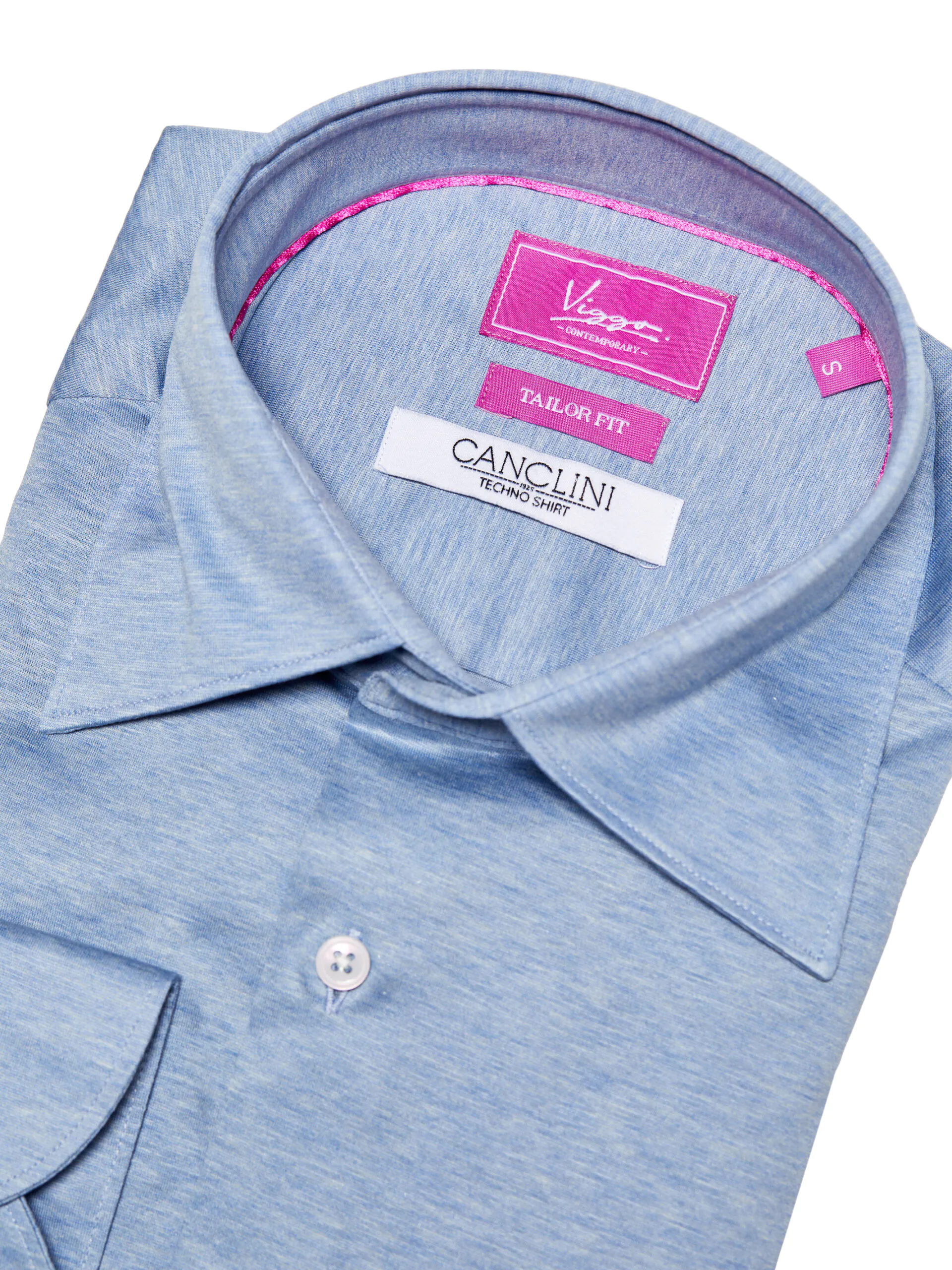 CAMASA BLEU JERSEY, TESATURA TECHNO - imagine 3