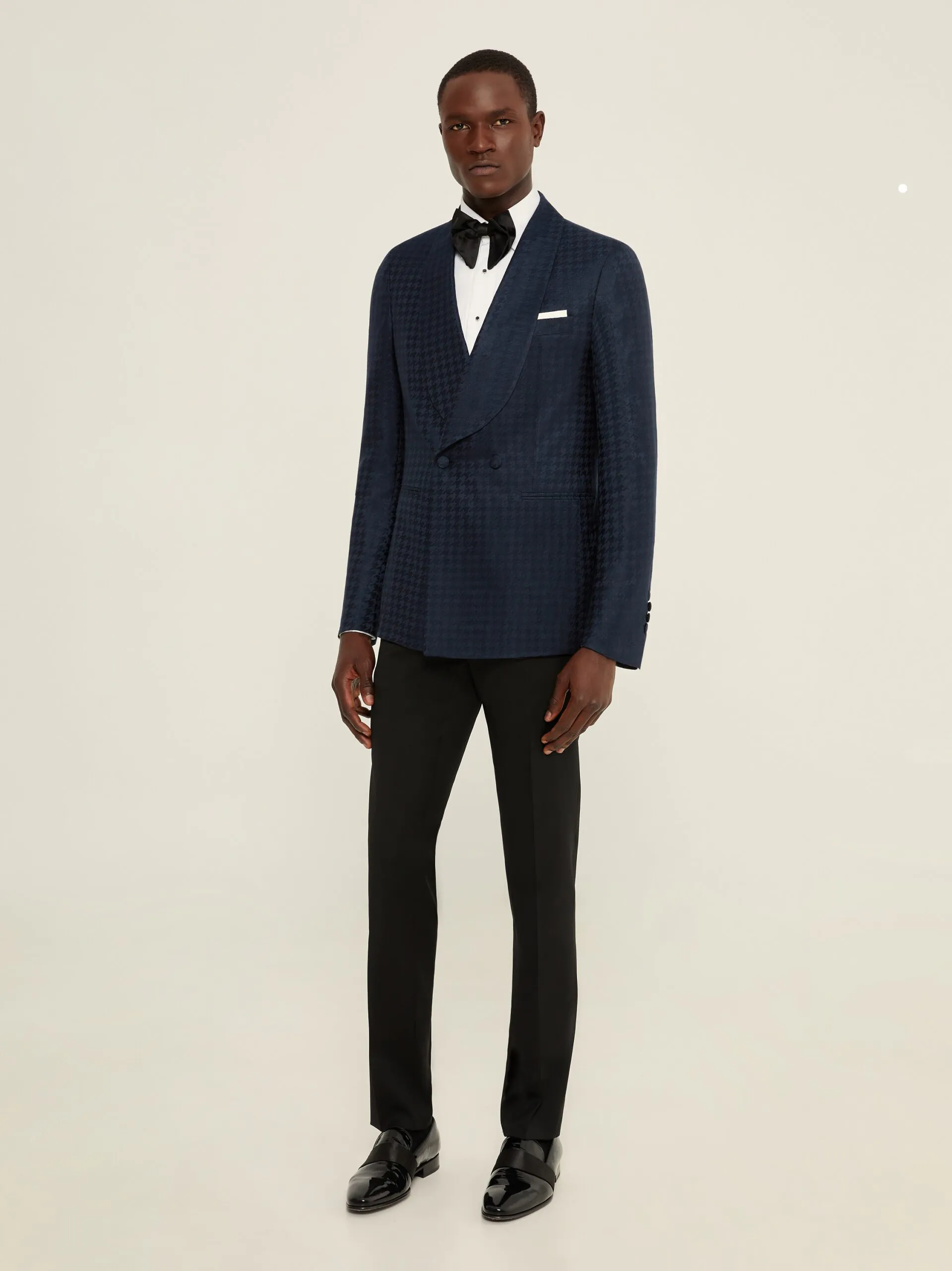 SACOU SMOKING NAVY DIN CASMIR SI MATASE