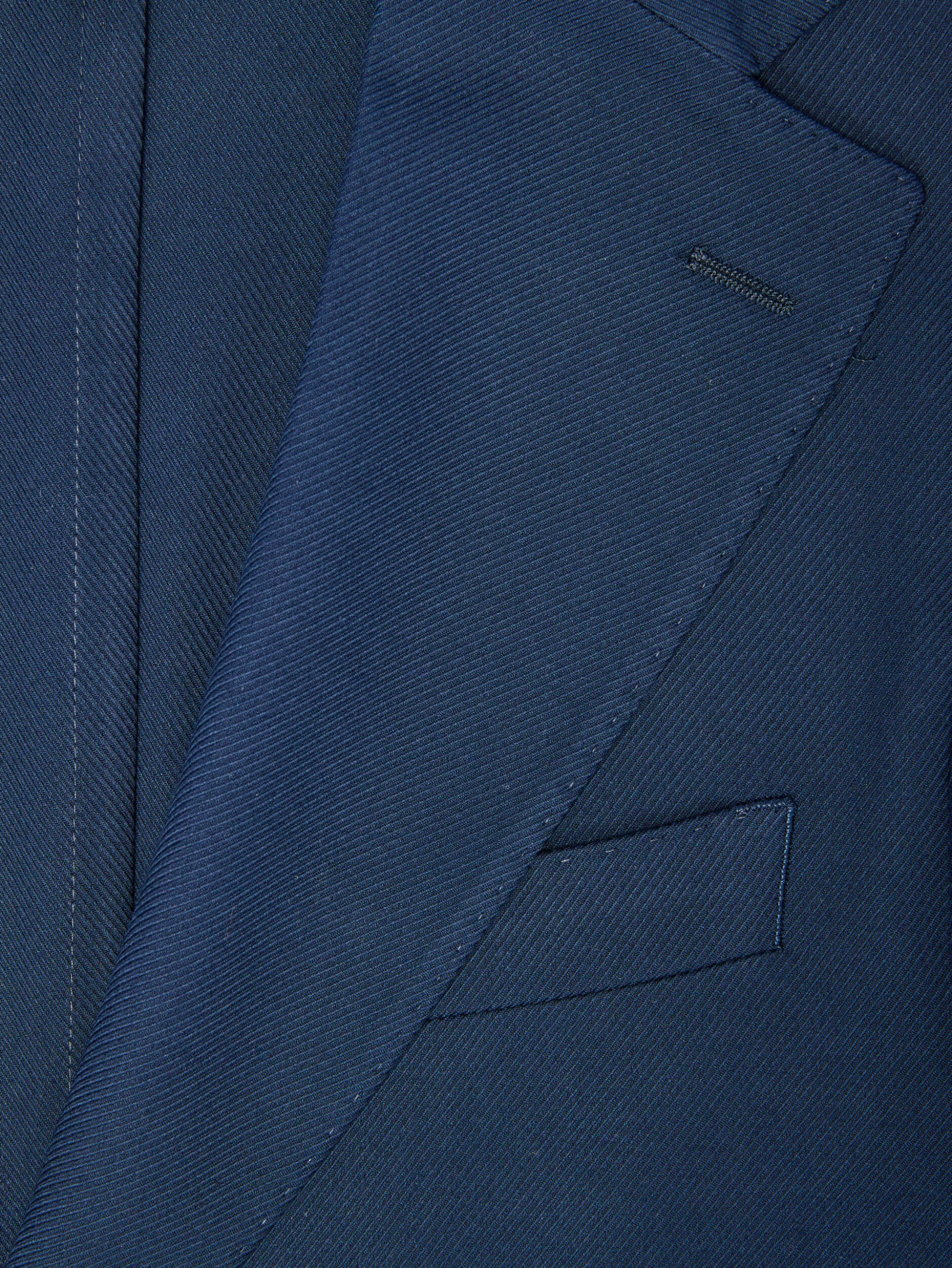 SACOU NAVY SLIM FIT CU REVER DECUPAT - imagine 4