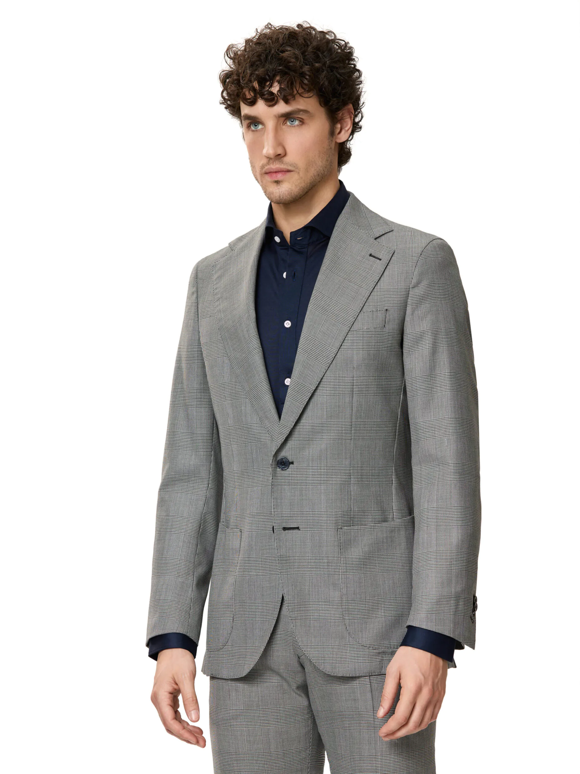 COSTUM TESATURA TALLIA DI DELFINO, MADE TO MEASURE, GRI IN CAROURI