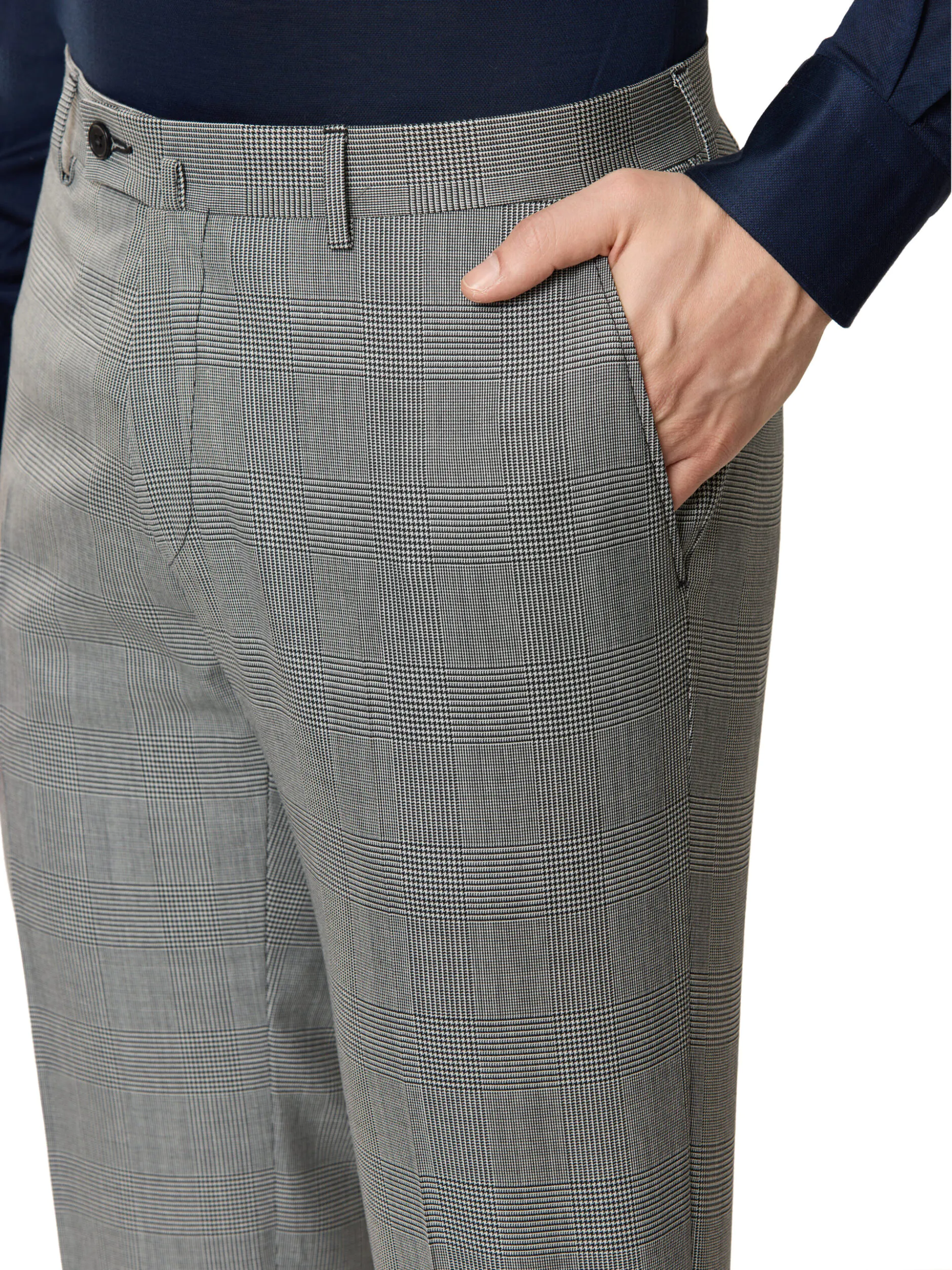 COSTUM TESATURA TALLIA DI DELFINO, MADE TO MEASURE, GRI IN CAROURI - imagine 7