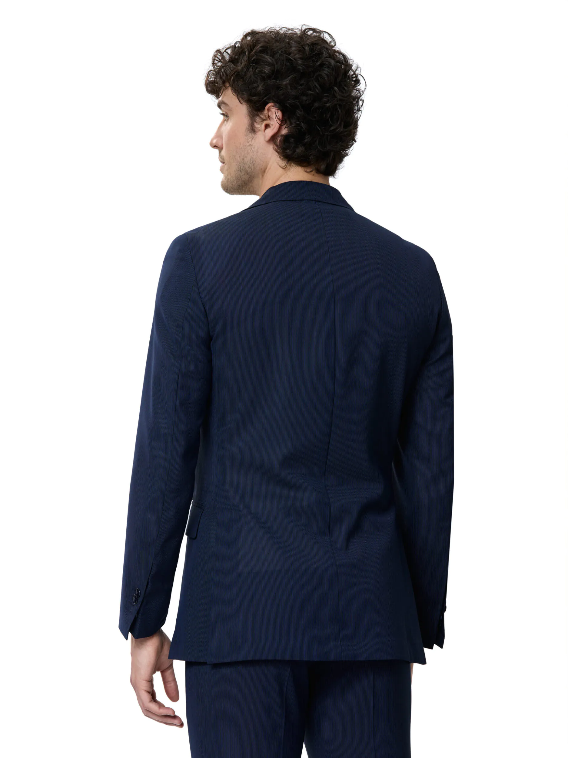 COSTUM TESATURA TALLIA DI DELFINO, MADE TO MEASURE, NAVY CU DUNGI FINE - imagine 3