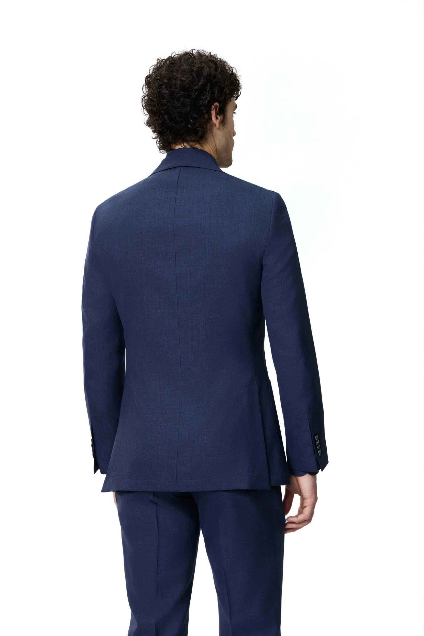 COSTUM TESATURA LORO PIANA, MADE TO MEASURE, BLEUMARIN - imagine 3
