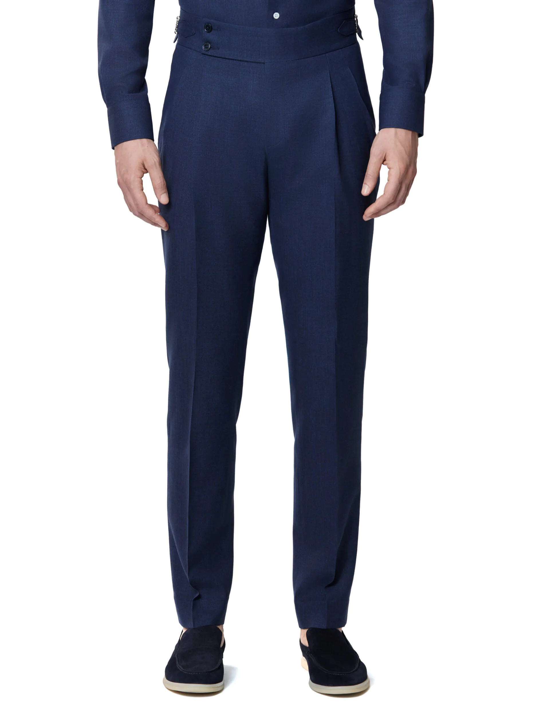 COSTUM TESATURA LORO PIANA, MADE TO MEASURE, BLEUMARIN - imagine 6