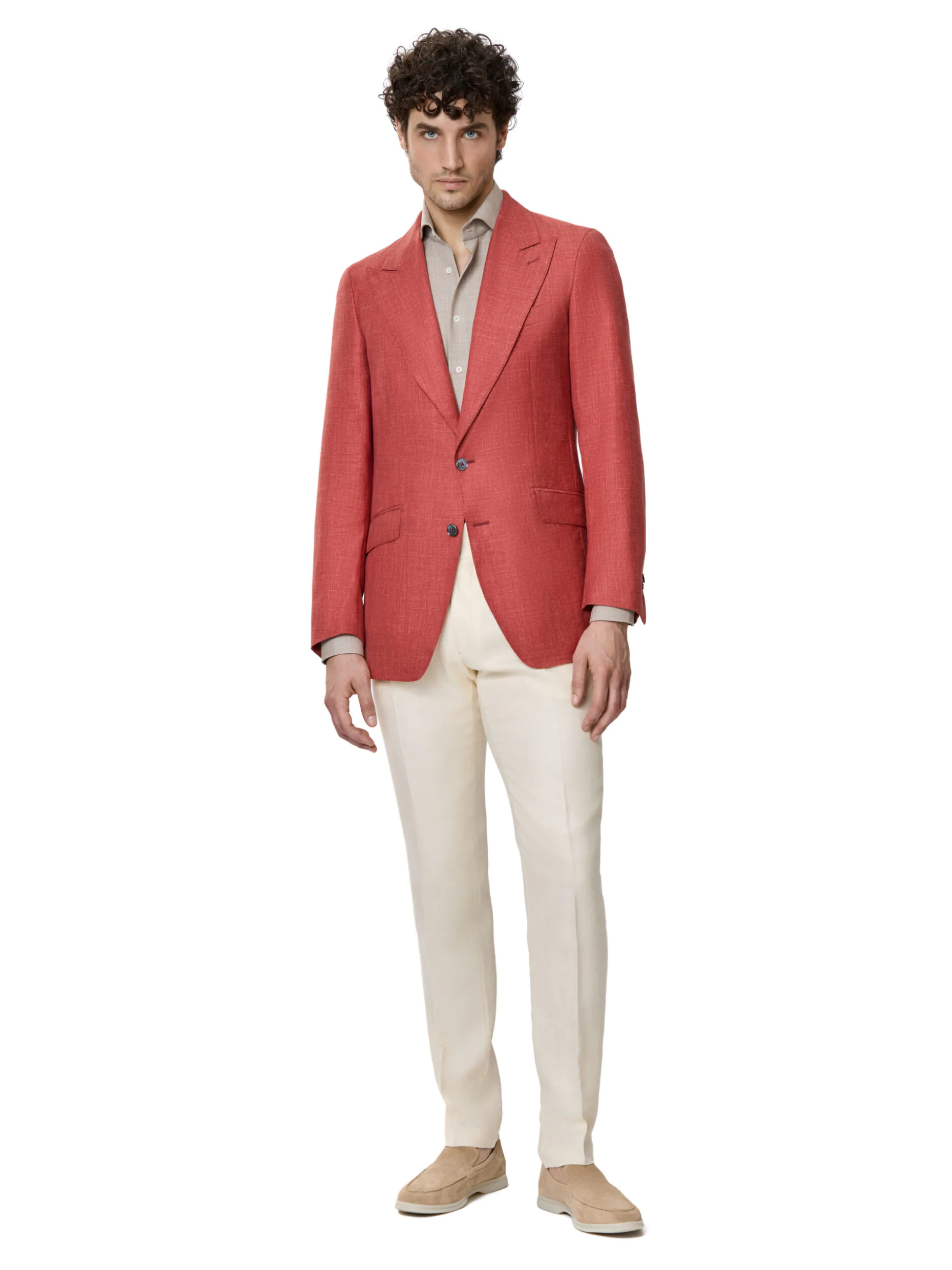 SACOU TESATURA TALLIA DI DELFINO, MADE TO MEASURE, ROSU - imagine 3