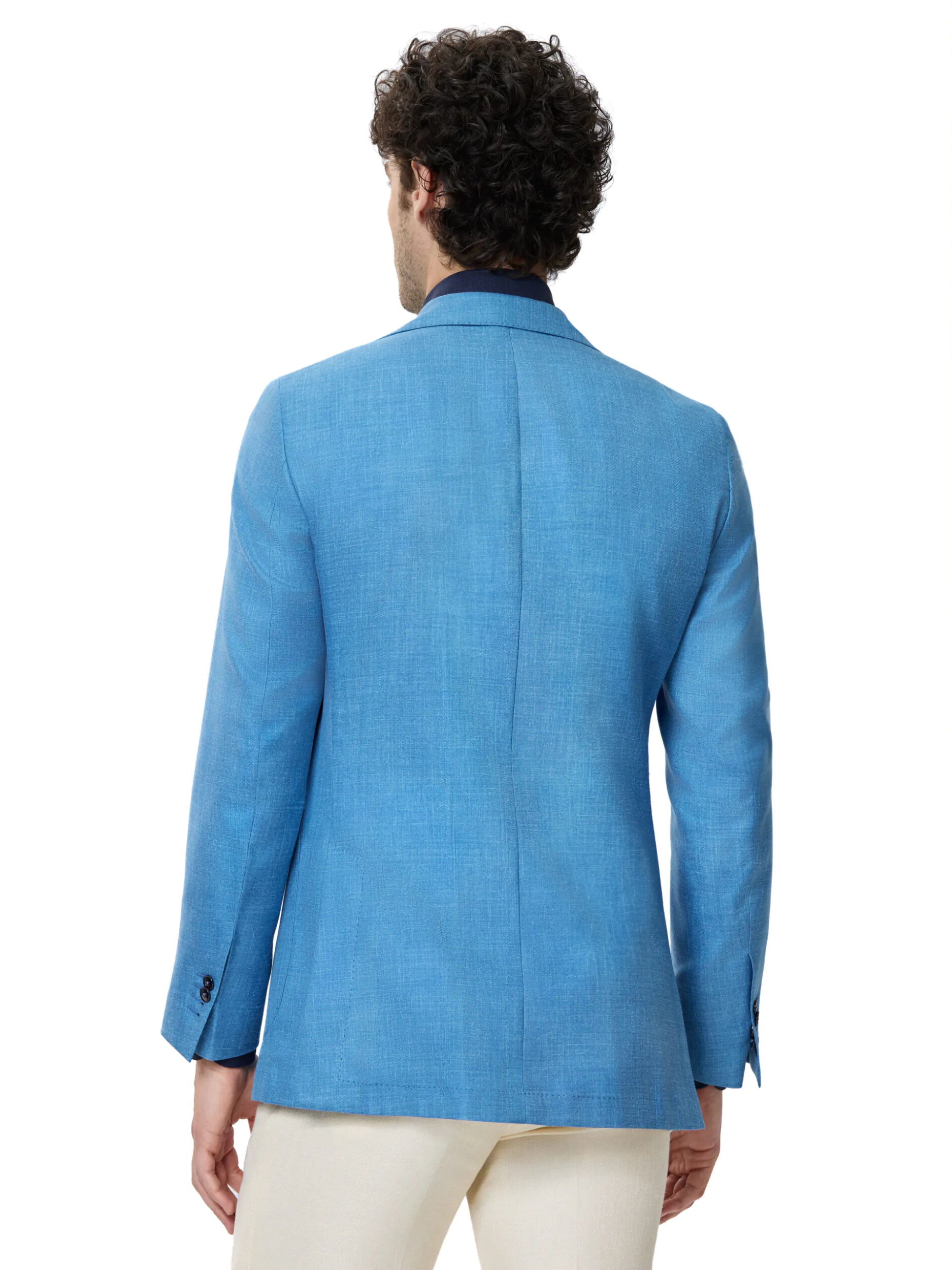 SACOU TESATURA TALLIA DI DELFINO, MADE TO MEASURE, ALBASTRU - imagine 3