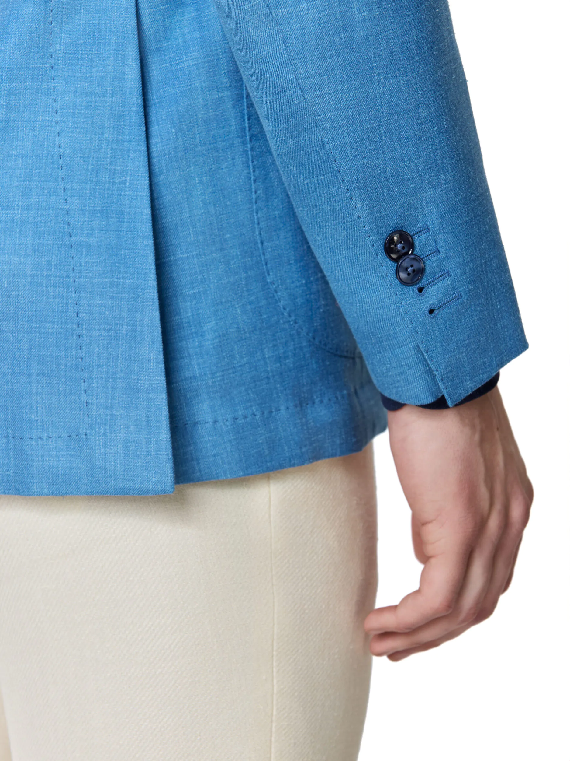 SACOU TESATURA TALLIA DI DELFINO, MADE TO MEASURE, ALBASTRU - imagine 4