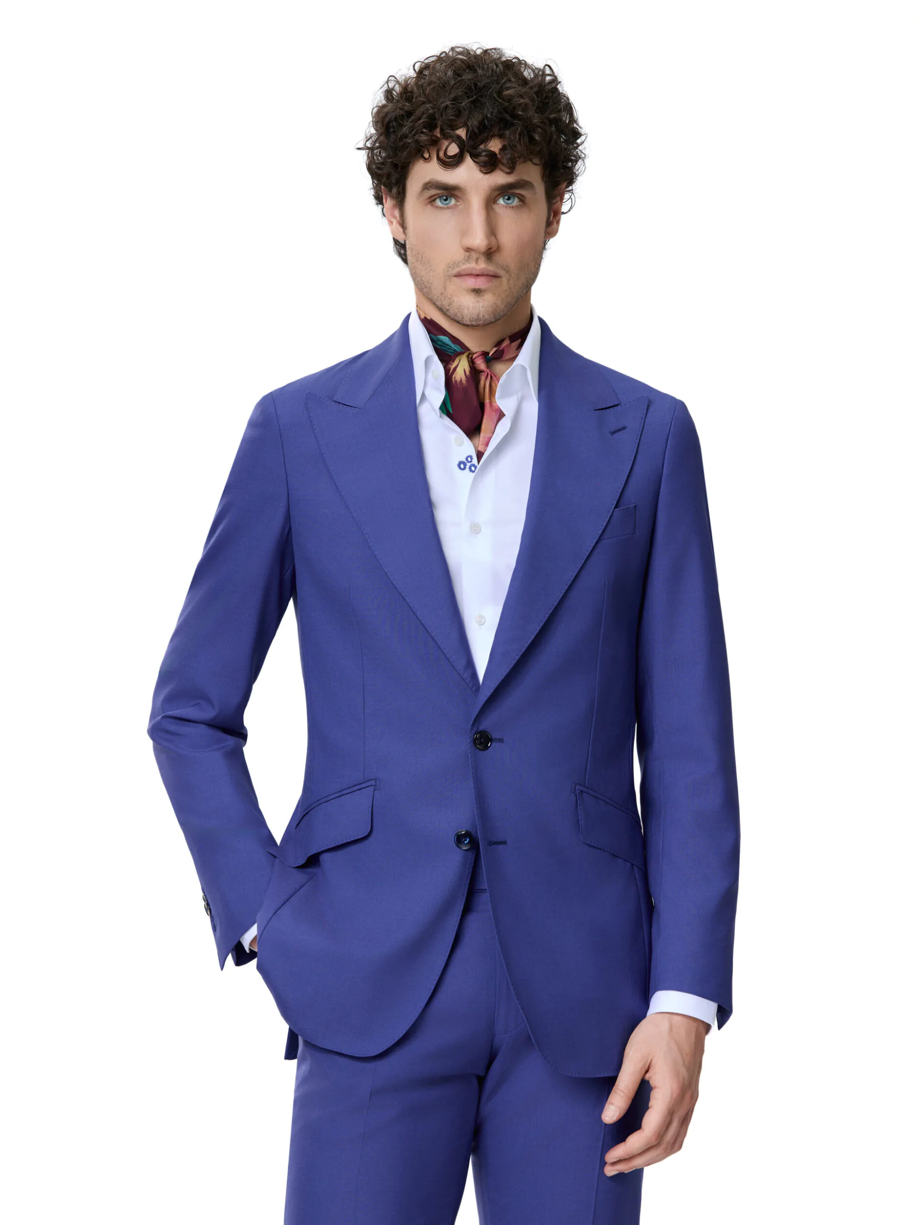 COSTUM TESATURA VITALE BARBERIS, MADE TO MEASURE, ALBASTRU INDIGO