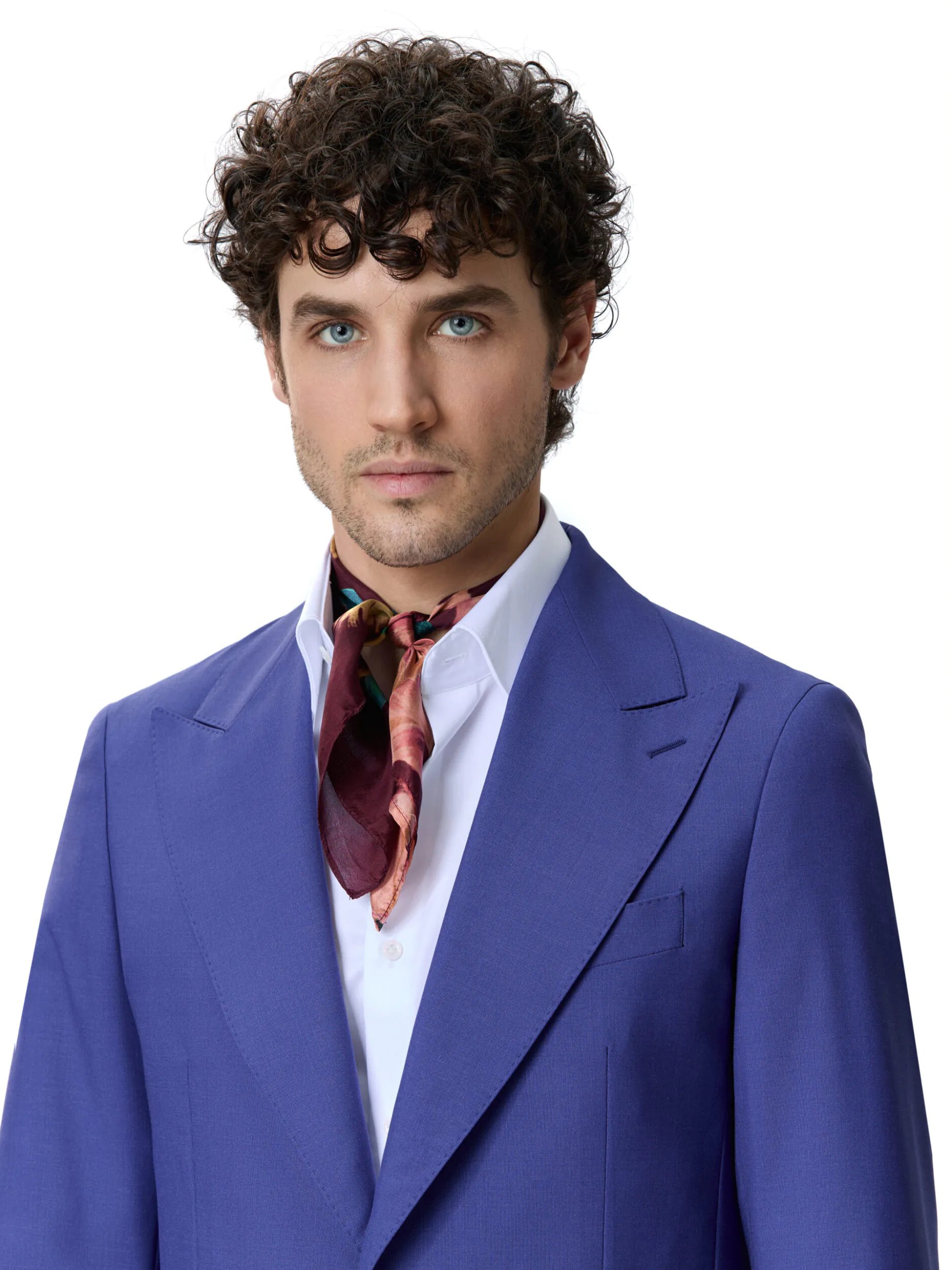 COSTUM TESATURA VITALE BARBERIS, MADE TO MEASURE, ALBASTRU INDIGO - imagine 7