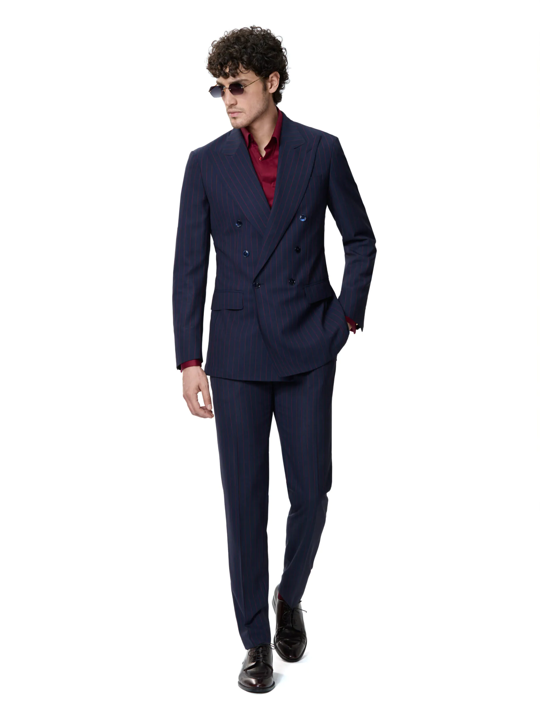 COSTUM TESATURA TALLIA DI DELFINO, MADE TO MEASURE, NAVY CU DUNGI