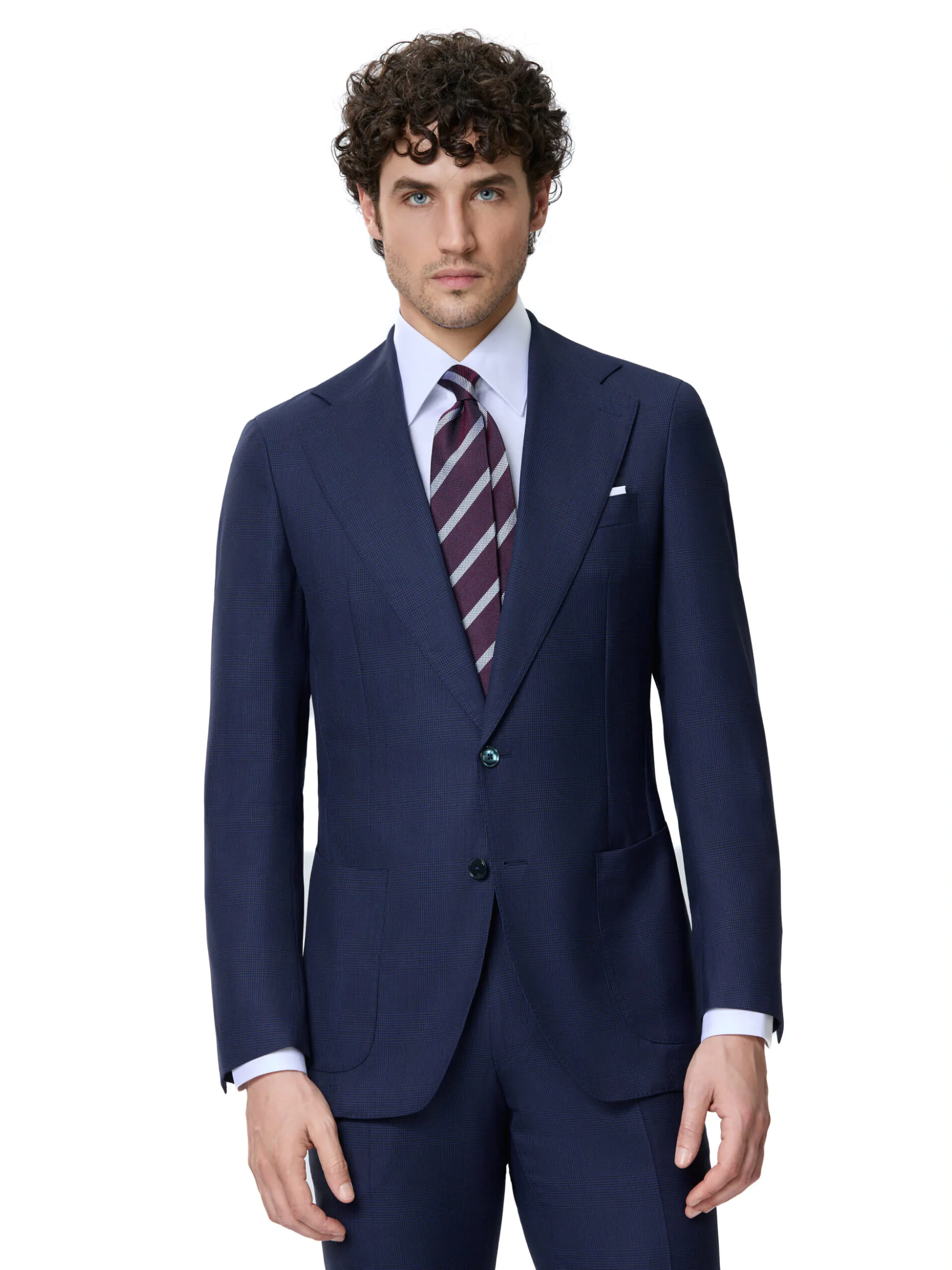COSTUM TESATURA TALLIA DI DELFINO, MADE TO MEASURE, NAVY IN CAROURI